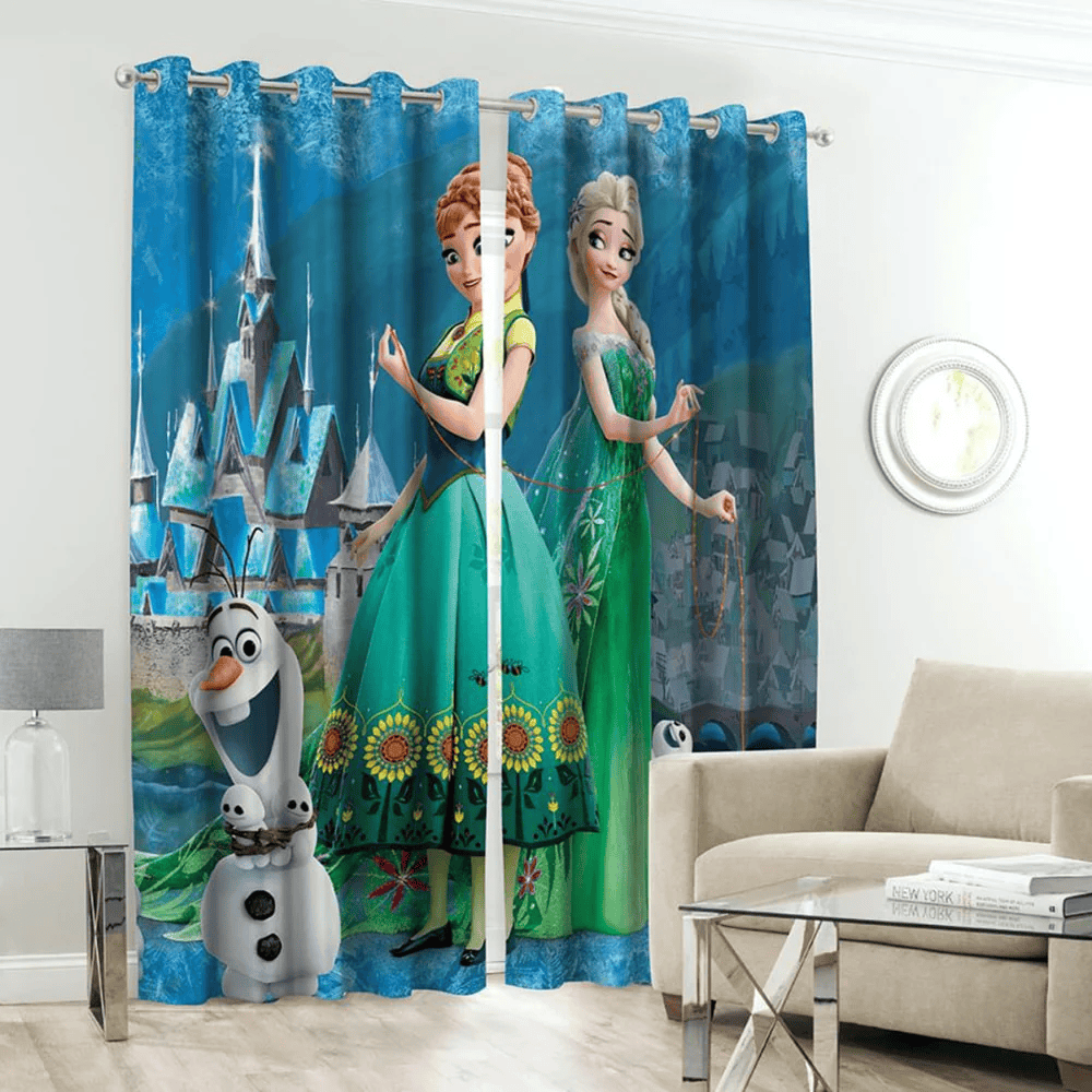Anna Elsa kids curtains
