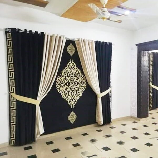 Blind-Curtains-Black Off White Versace