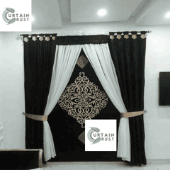 Premium Fancy Velvet Curtain - 110
