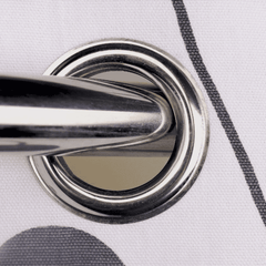 Duck Cotton Curtain - Grey Dot Tree