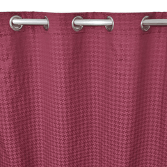 Jacquard Curtains - Maroon
