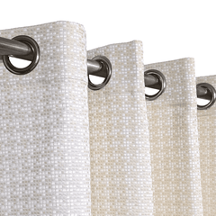 Jacquard Curtains - Off White