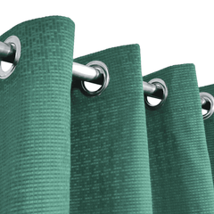 Jacquard Curtains - Pine Green
