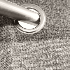 Premium Jute Curtains - Grey