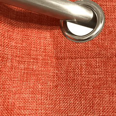 Premium Jute Curtains - Coral