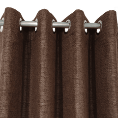 Premium Jute Curtains - Dotted Brown