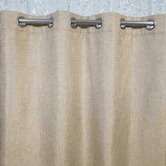 Premium Jute Curtains - cappuccino