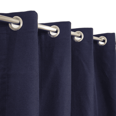 Premium Jute Curtains - Navy Blue