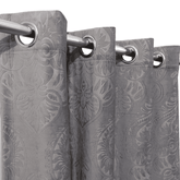 Premium Self Embossed Velvet Curtain - Grey