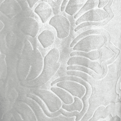 Premium Self Embossed Velvet Curtain - White