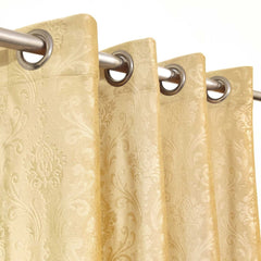 Self_Embossed_Velvet_Curtain_Lite_Golden 4