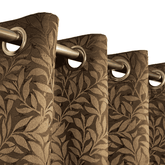 Self Print Thick Shanghai Curtain - Brown 3