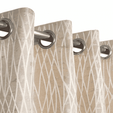 Self Print Thick Shanghai Curtain - Cream 2