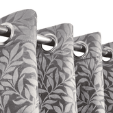 Self Print Thick Shanghai Curtain - Grey 1