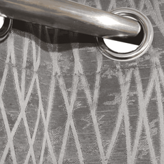 Self Print Thick Shanghai Curtain - Grey 6-2