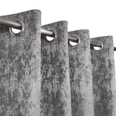 Self Print Thick Shanghai Curtain - Grey 7