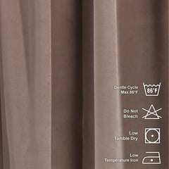 golden brown velvet curtain