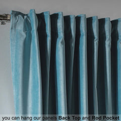 velvet curtains - maya color