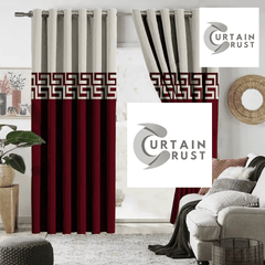 versace splended velvet curtain light grey maroon