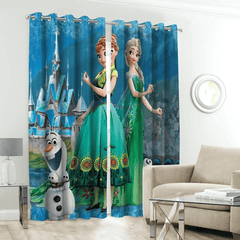 Anna Elsa kids curtains