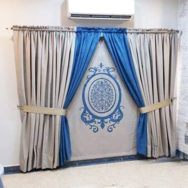 Blind-Curtains-Blue White