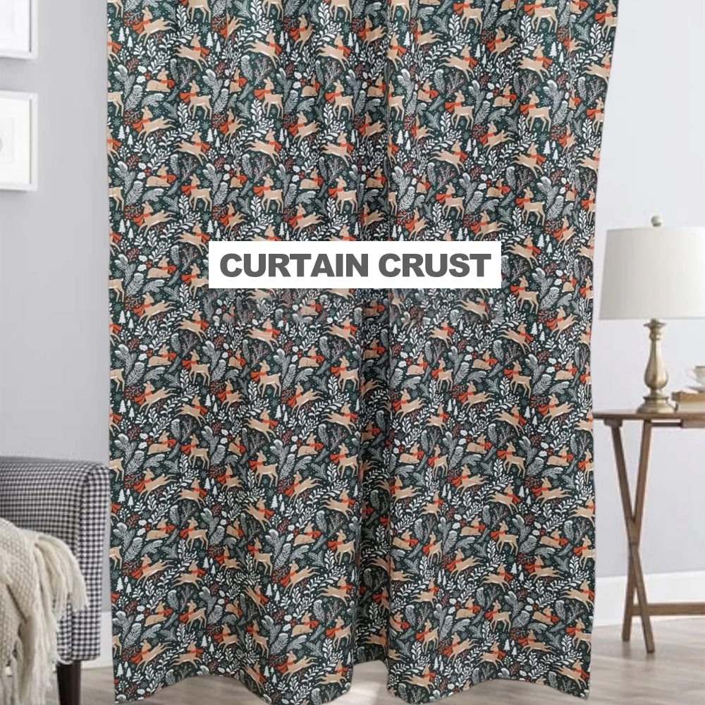 Deer kids curtains