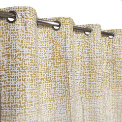 Duck Cotton Curtain - Abstract Yellow