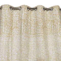 Duck Cotton Curtain - Abstract Yellow