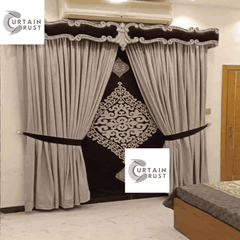 Premium Fancy Velvet Curtain - 115