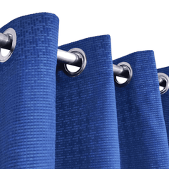 Jacquard Curtains - Blue