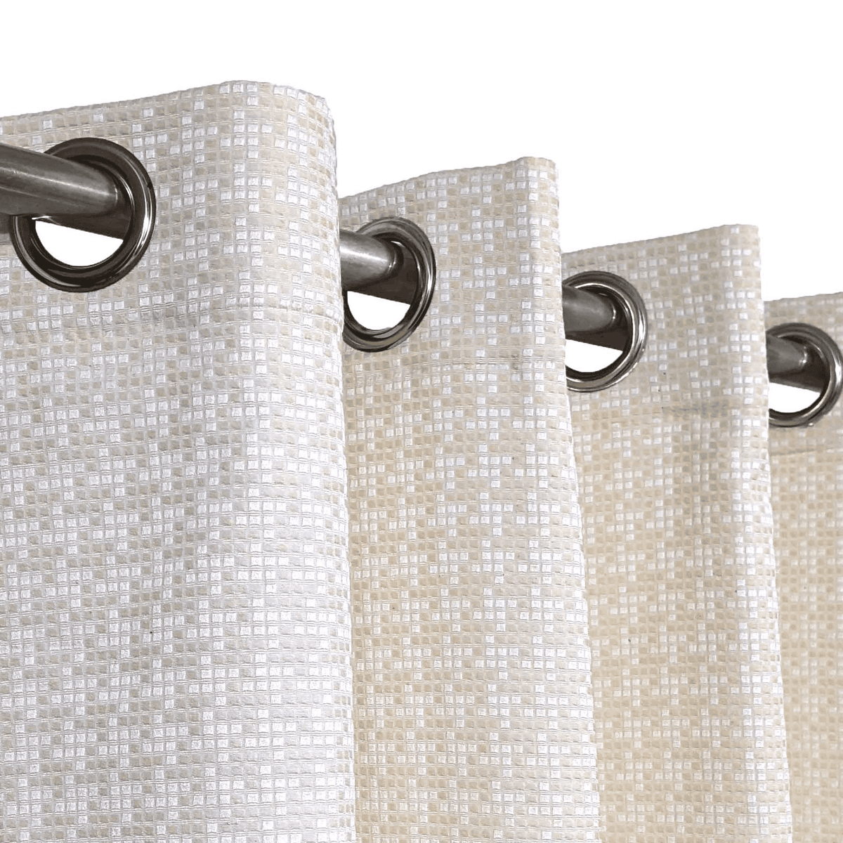 Jacquard Curtains - Off White