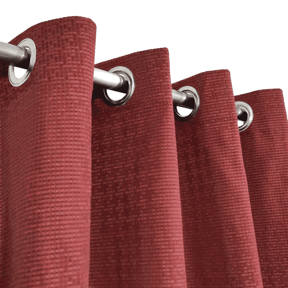 Jacquard Curtains - Red