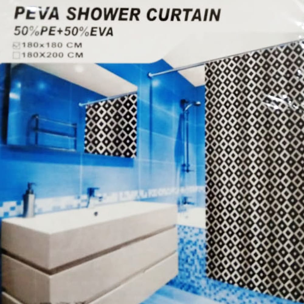 PEVA Waterproof Bathroom Shower Curtain – Dark Brown