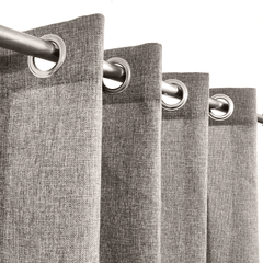 Premium Jute Curtains - Grey