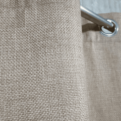 Premium Jute Curtains - cappuccino