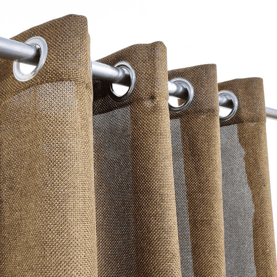 Premium Jute Curtains - Peanut Brown