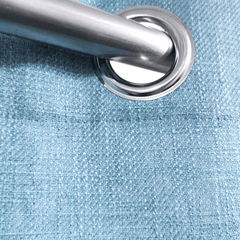 Premium Jute Curtains - Sky Blue