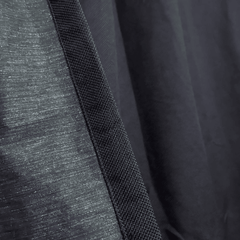 Premium Jute Curtains - Navy Blue