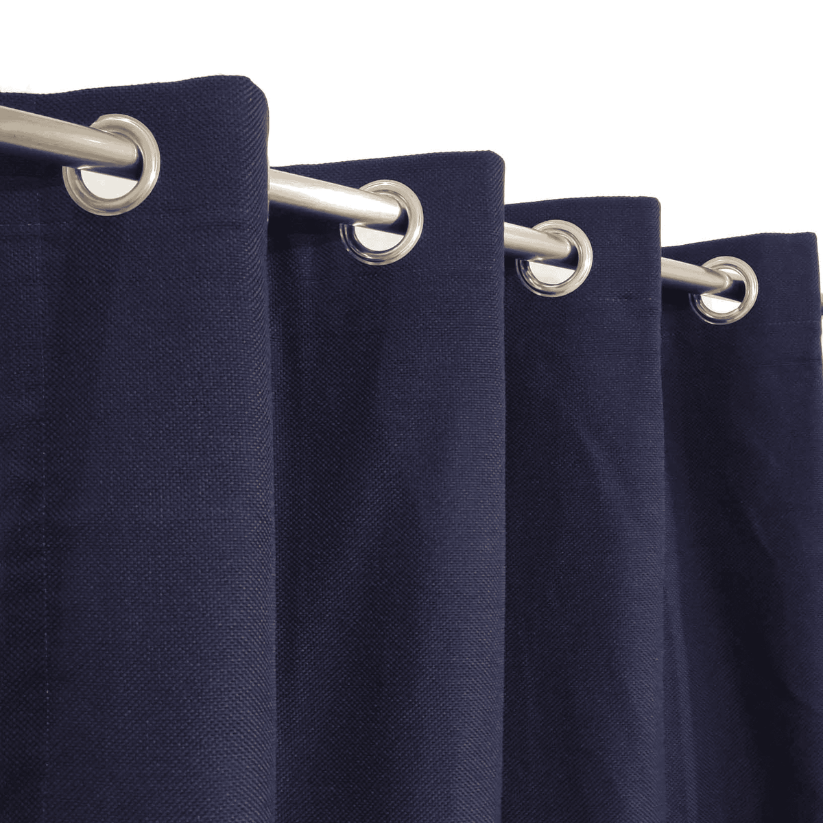 Premium Jute Curtains - Navy Blue