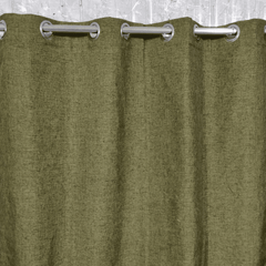 Premium Jute Curtains - Pickle Green