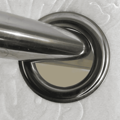 Premium Self Embossed Velvet Curtain - White