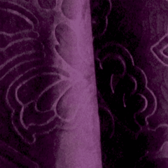 Self Embossed Velvet Curtain Purple 3