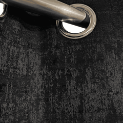 Self Print Thick Shanghai Curtain - Black 4-2