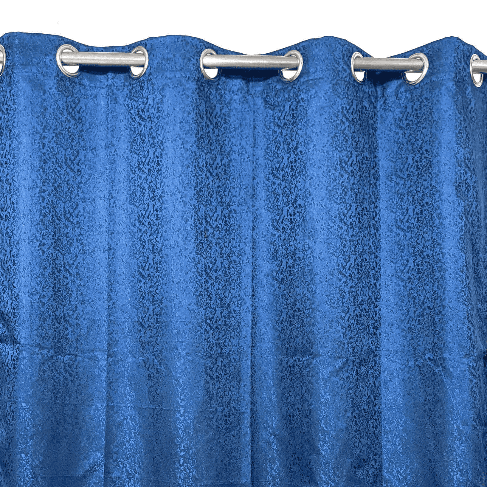 Self Print Thick Shanghai Curtain - Blue 5-2
