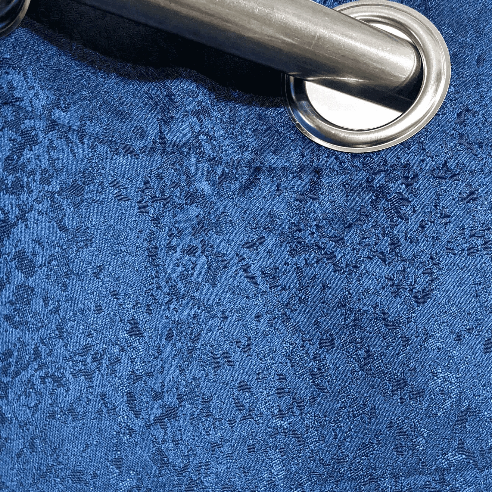 Self Print Thick Shanghai Curtain - Blue 5-3