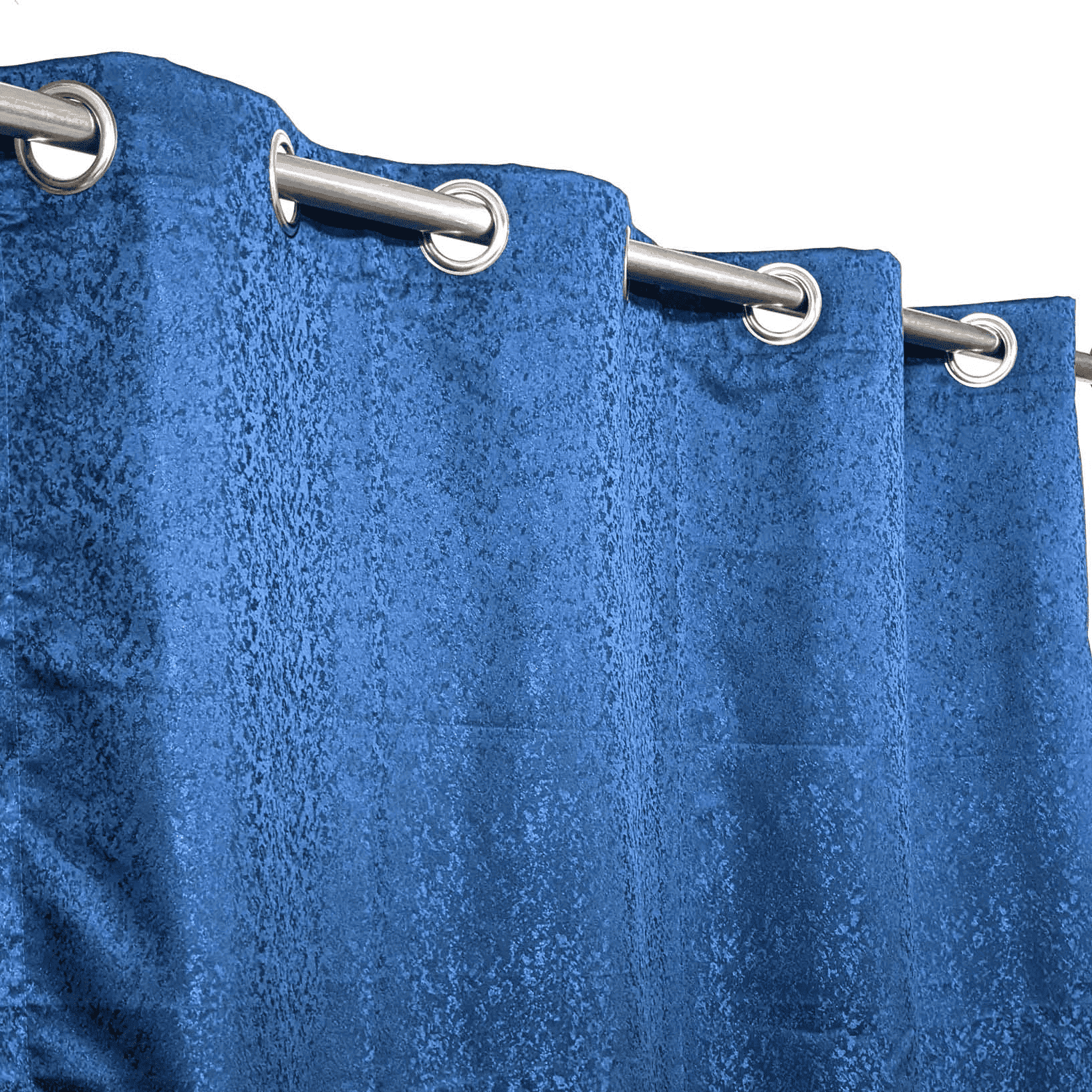 Self Print Thick Shanghai Curtain - Blue 5-4