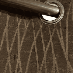 Self Print Thick Shanghai Curtain - Brown 2-2