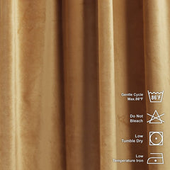 apricot gold velvet curtain