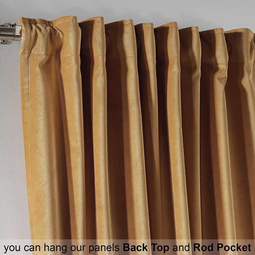 apricot gold velvet curtains