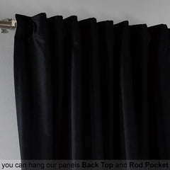 black velvet curtains
